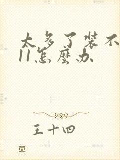 太多了装不下h11怎么办