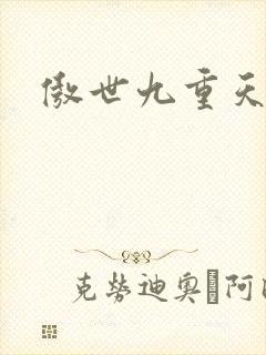 傲世九重天小说