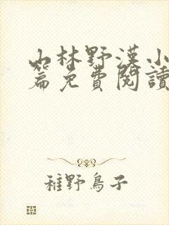 山林野汉小说全篇免费阅读