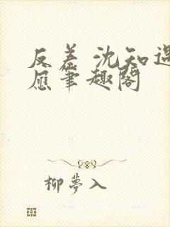 反差 沈知遇晏应笔趣阁