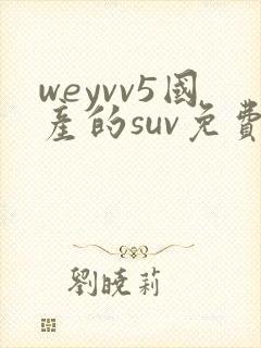 weyvv5国产的suv免费