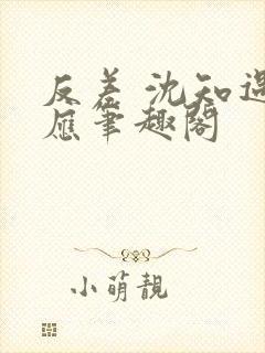 反差 沈知遇晏应笔趣阁