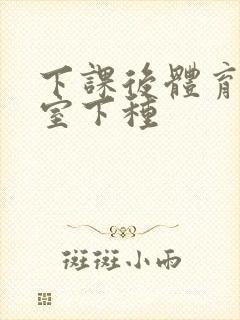 下课后体育器材室下种