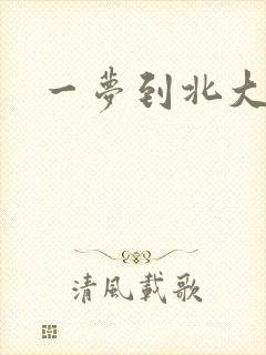 一梦到北大
