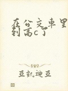 在公交车里c弄到高c了