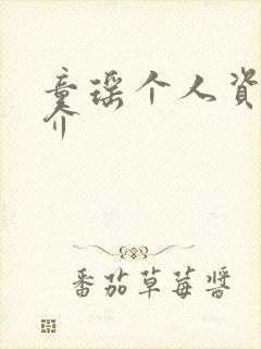 童瑶个人资料简介