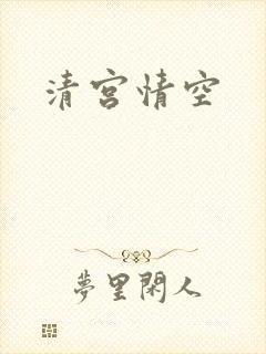清宫情空封面
