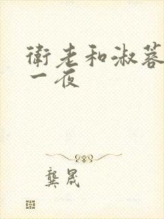 卫老和淑蓉销魂一夜