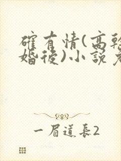 确有情(高干 婚后)小说免费