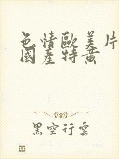 色情欧美片午夜国产特黄