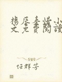 杨辰秦惜小说全文免费阅读最新