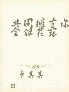 共同拥有你by金银花露