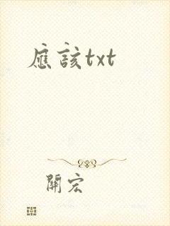 应该txt