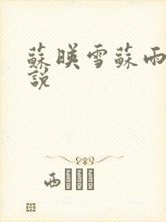 苏映雪苏雨柔小说