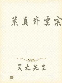 叶真齐云宗免费