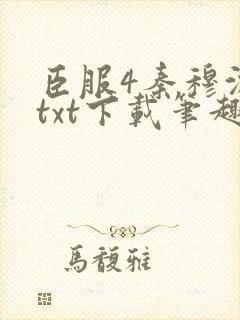 臣服4秦穆沈流txt下载笔趣阁