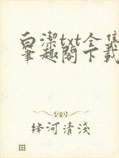 白洁txt全集笔趣阁下载