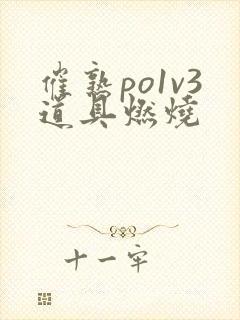 催熟po1v3道具燃烧