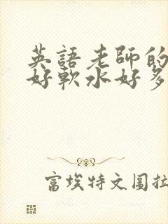 英语老师的兔子好软水好多