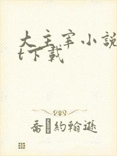 大主宰小说txt下载