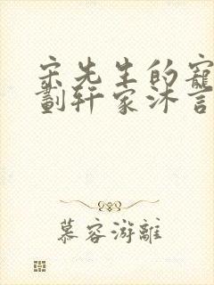 宋先生的宠妻计划轩家沐言