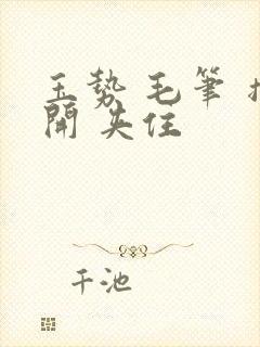 玉势 毛笔 撑开 夹住