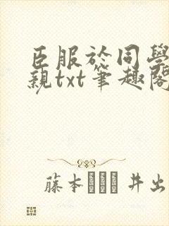 臣服于同学的母亲txt笔趣阁封面