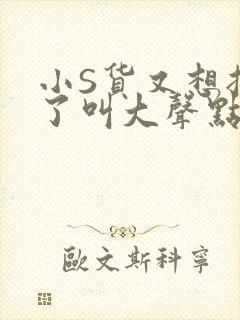 小S货又想挨C了叫大声点小