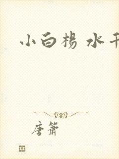 小白杨 水千丞