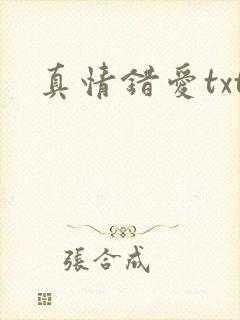 真情错爱txt