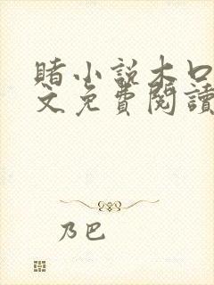 赌小说木口银全文免费阅读笔趣阁