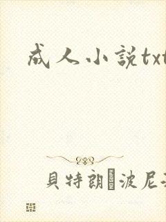 成人小说txt