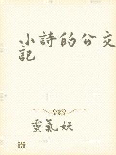 小诗的公交车日记