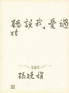 听说我爱过你txt