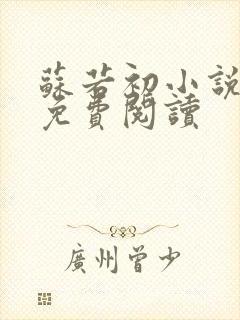 苏若初小说全文免费阅读