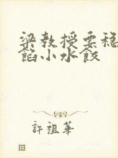 梁教授要稳住肉馅小水饺