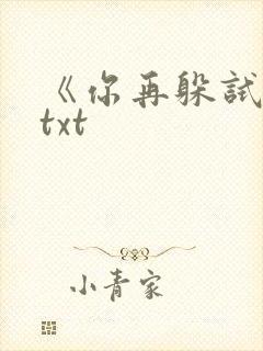 《你再躲试试》txt