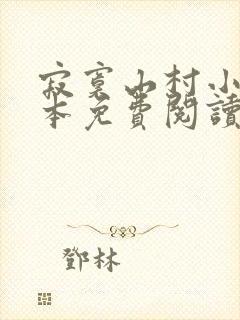 寂寞山村小说全本免费阅读