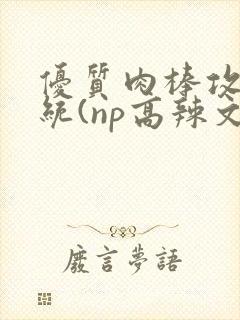 优质肉棒攻略系统(np高辣文)