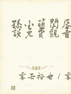 孙小萌闫辰的小说免费观看