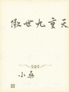 《傲世九重天小说》小说封面