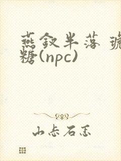 燕钗半落 琥珀糖(npc)