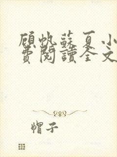 顾帆苏夏小说免费阅读全文