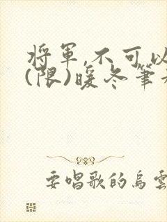 将军,不可以!(限)暖冬笔趣阁免费阅读