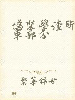 伪装学渣所有开车部分