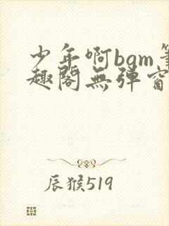 少年啊bgm笔趣阁无弹窗免费