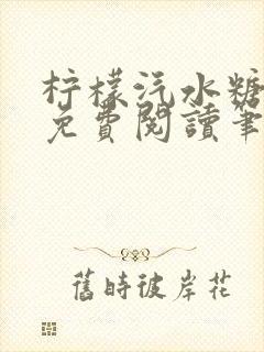 柠檬汽水糖全文免费阅读笔趣阁