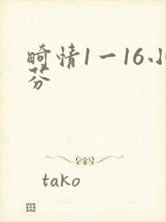 《畸情1一16小芬》小说封面