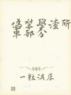 伪装学渣所有开车部分