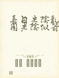 长日光阴乱作一团光阴似箭眇眇封面